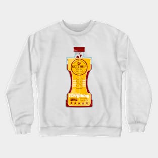 Ketchup Bottle Vector Food Art Crewneck Sweatshirt